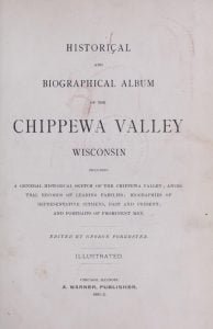 Historical and biographical album of the Chippewa Valley, Wisconsin title page